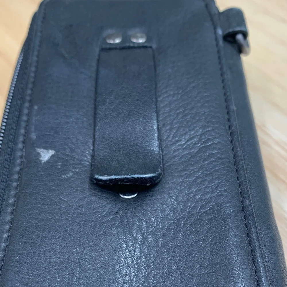 FOSSIL | NOKIA NEXTEL 90'S Y2K VTG CELLPHONE LEATHER CASE | BLACK